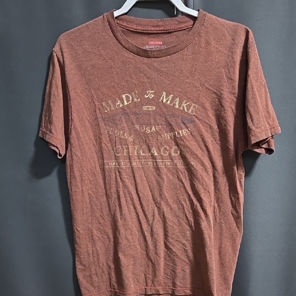 Men's Brown Graphic T-Shirt
